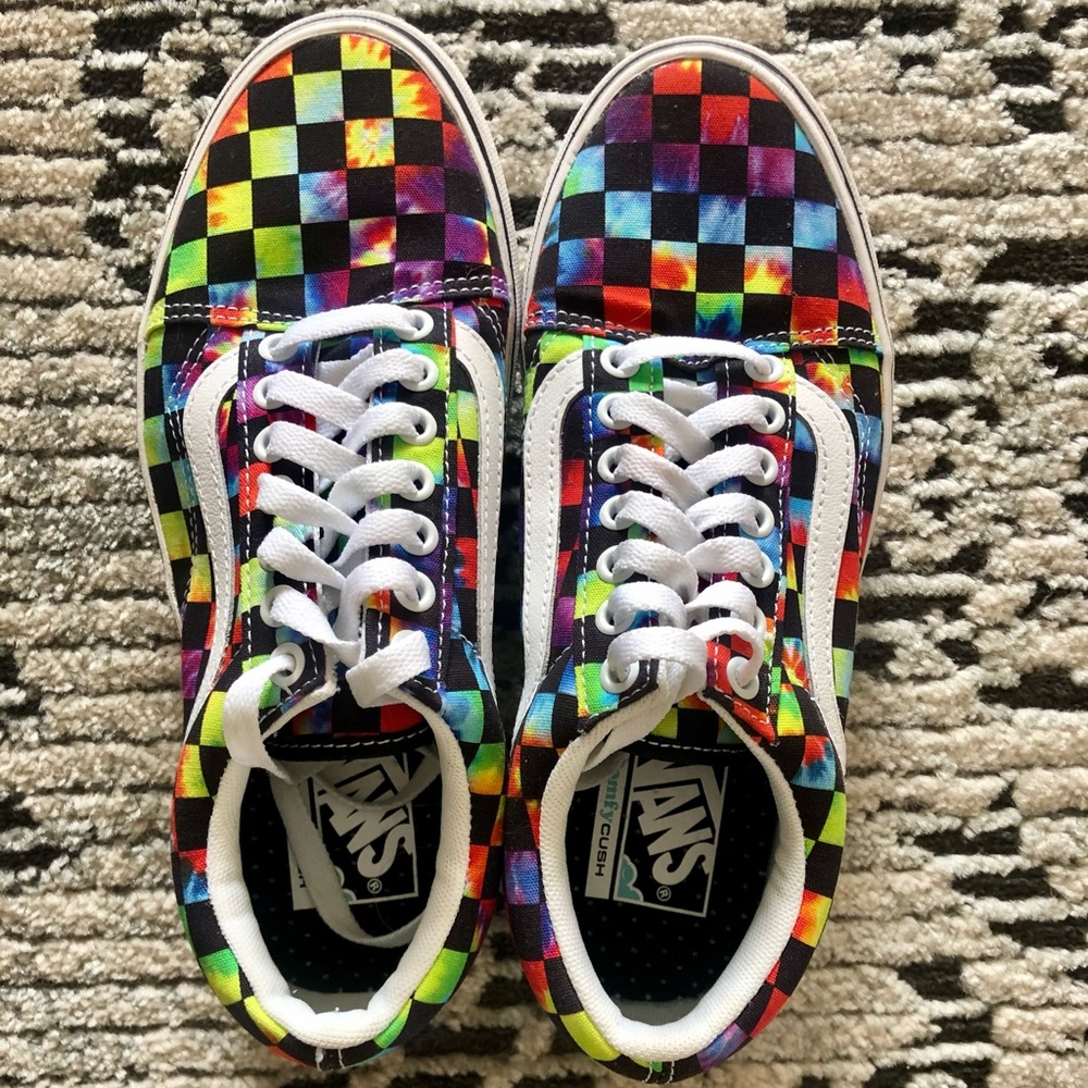 Vans tie dye shoes